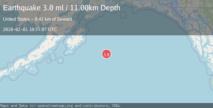 Map of GULF OF ALASKA