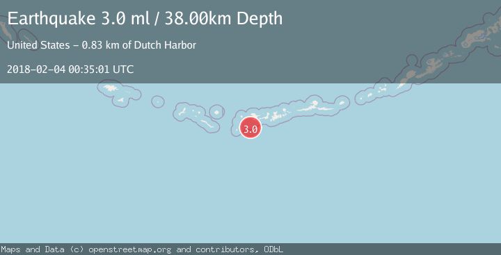 Map of ANDREANOF ISLANDS, ALEUTIAN IS.
