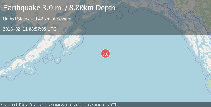 Map of GULF OF ALASKA