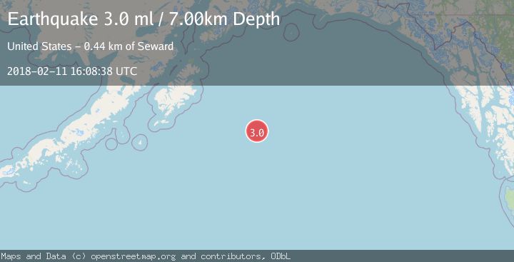 Map of GULF OF ALASKA