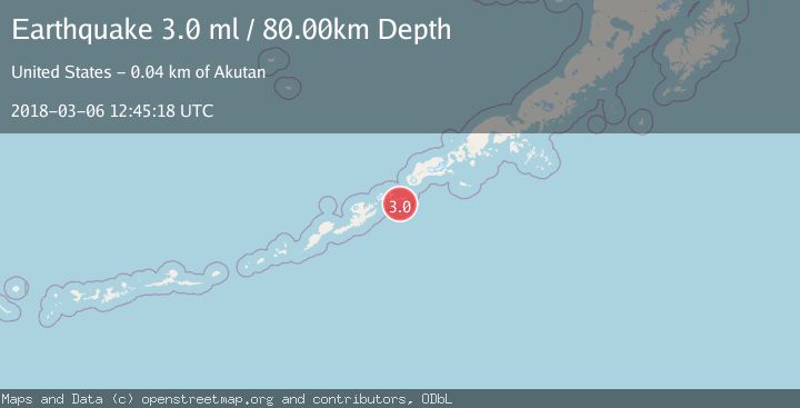 Map of FOX ISLANDS, ALEUTIAN ISLANDS