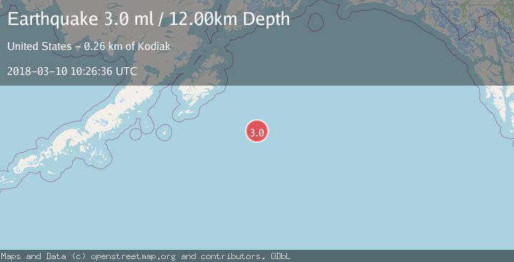 Map of GULF OF ALASKA