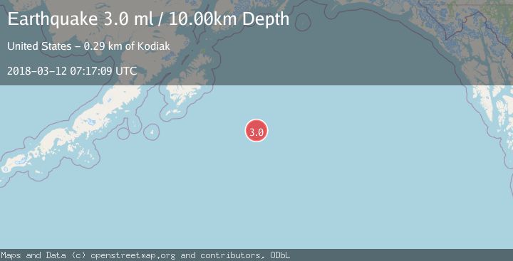 Map of GULF OF ALASKA