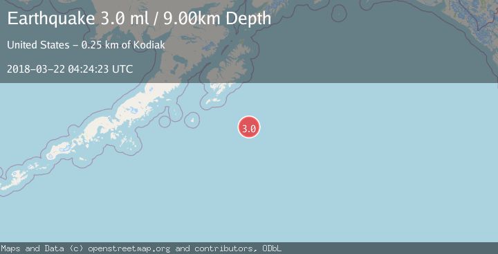 Map of SOUTH OF ALASKA