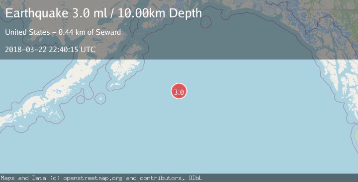 Map of GULF OF ALASKA