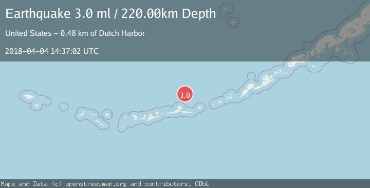 Map of ANDREANOF ISLANDS, ALEUTIAN IS.