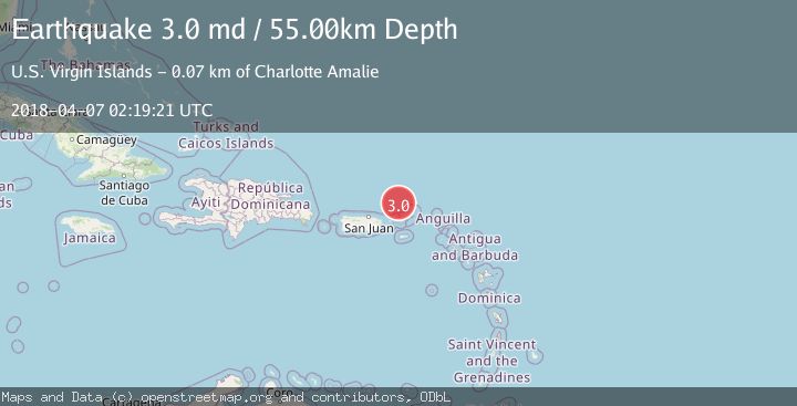 Map of VIRGIN ISLANDS REGION