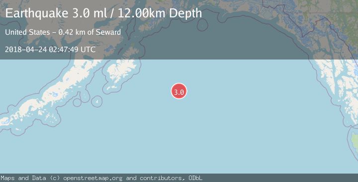 Map of GULF OF ALASKA