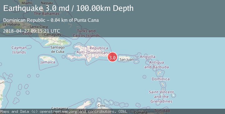 Map of MONA PASSAGE, DOMINICAN REPUBLIC