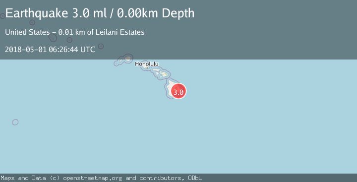 Map of ISLAND OF HAWAII, HAWAII