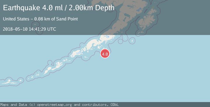 Map of SOUTH OF ALASKA