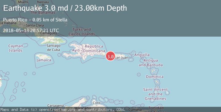 Map of MONA PASSAGE, PUERTO RICO