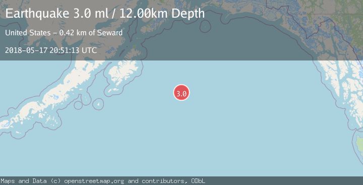 Map of GULF OF ALASKA