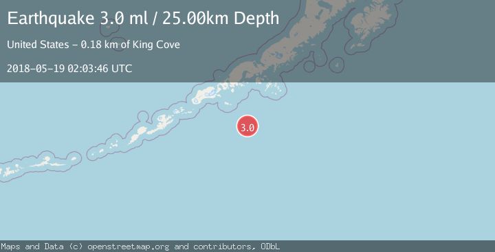 Map of SOUTH OF ALASKA