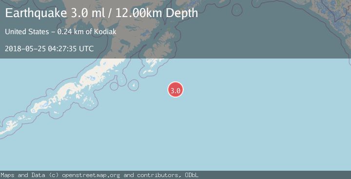 Map of SOUTH OF ALASKA