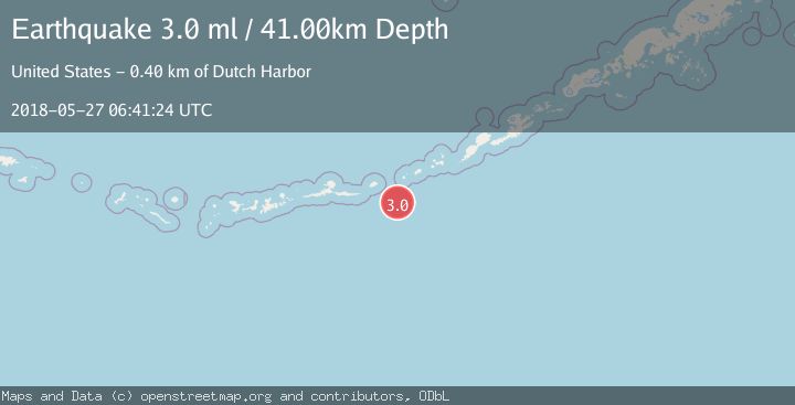 Map of FOX ISLANDS, ALEUTIAN ISLANDS