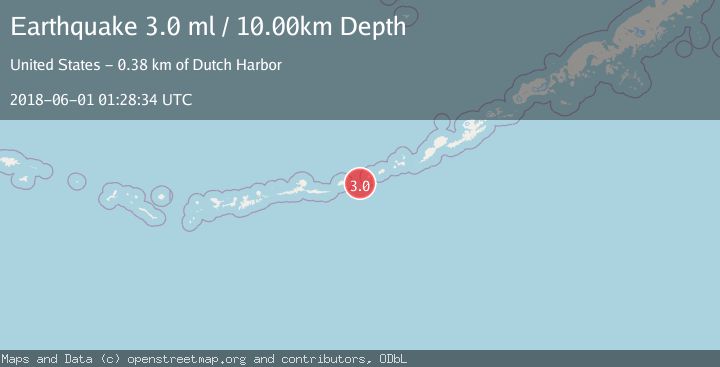 Map of FOX ISLANDS, ALEUTIAN ISLANDS