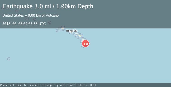 Map of ISLAND OF HAWAII, HAWAII