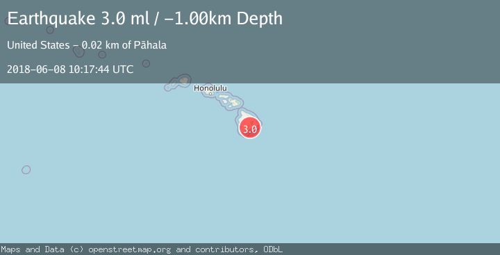 Map of ISLAND OF HAWAII, HAWAII