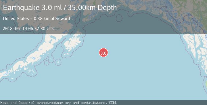 Map of GULF OF ALASKA