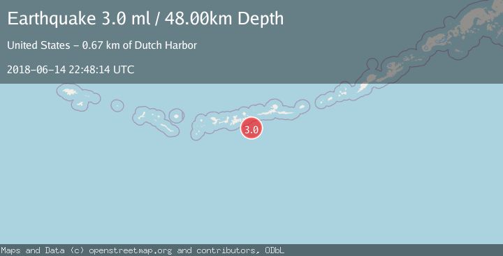 Map of ANDREANOF ISLANDS, ALEUTIAN IS.