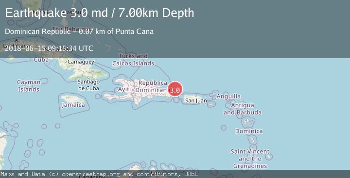 Map of DOMINICAN REPUBLIC REGION