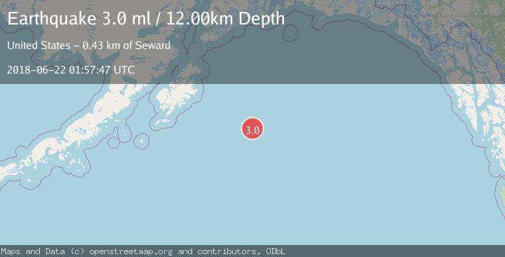 Map of GULF OF ALASKA