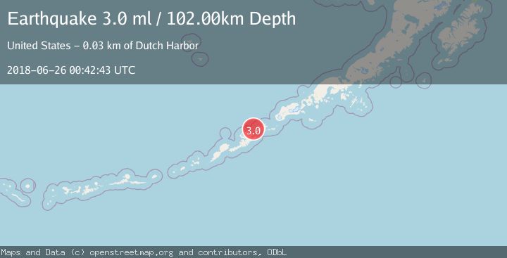 Map of FOX ISLANDS, ALEUTIAN ISLANDS