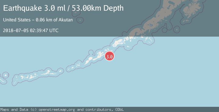 Map of FOX ISLANDS, ALEUTIAN ISLANDS