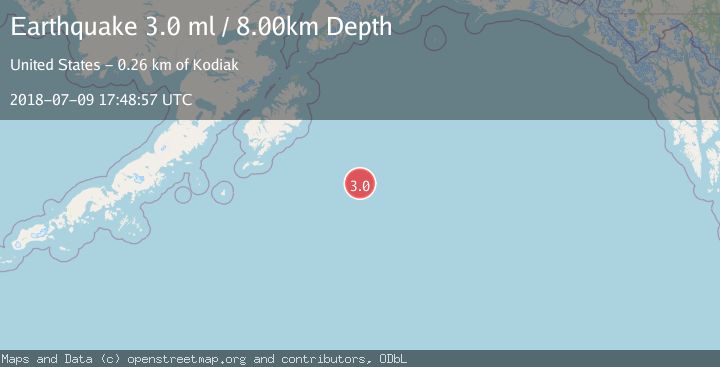 Map of GULF OF ALASKA