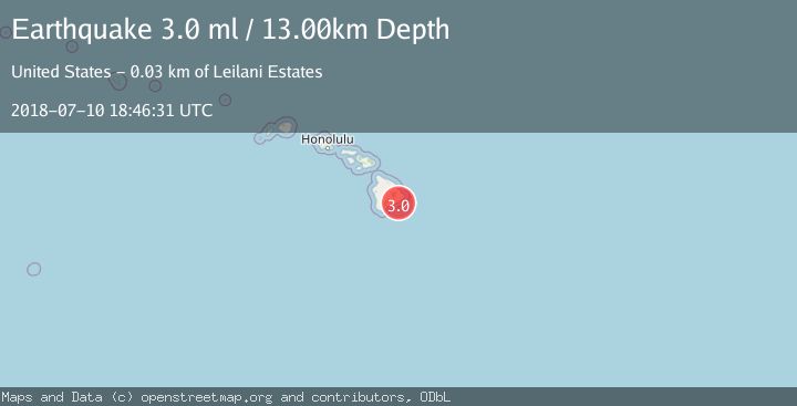 Map of ISLAND OF HAWAII, HAWAII