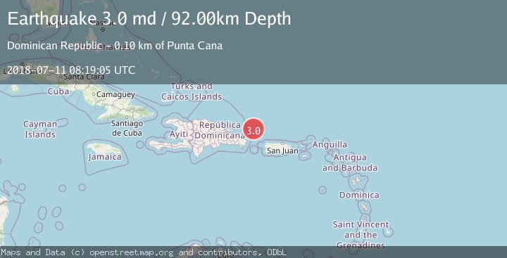 Map of DOMINICAN REPUBLIC REGION