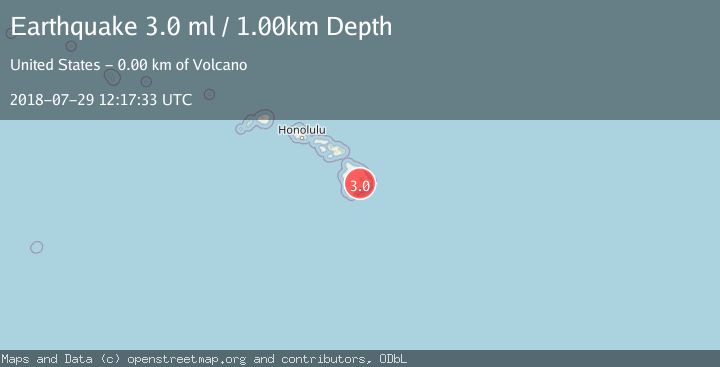 Map of ISLAND OF HAWAII, HAWAII
