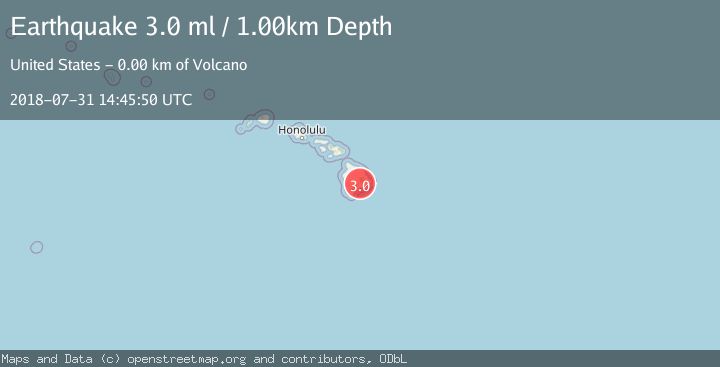 Map of ISLAND OF HAWAII, HAWAII