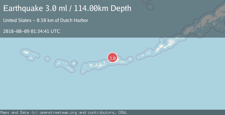Map of ANDREANOF ISLANDS, ALEUTIAN IS.