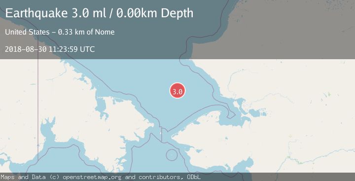 Map of BERING STRAIT