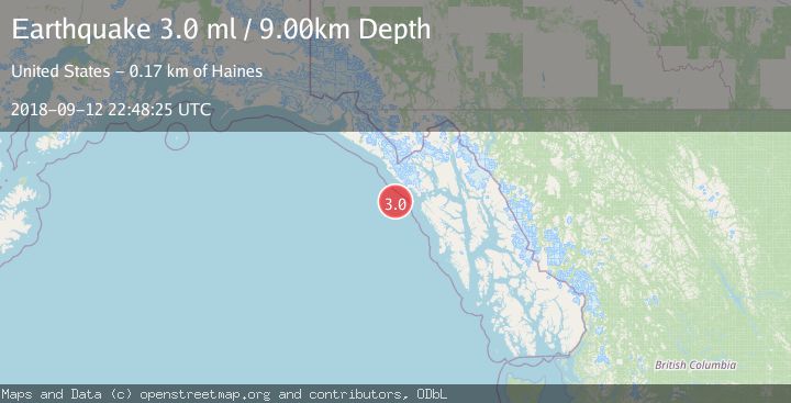 Map of SOUTHEASTERN ALASKA