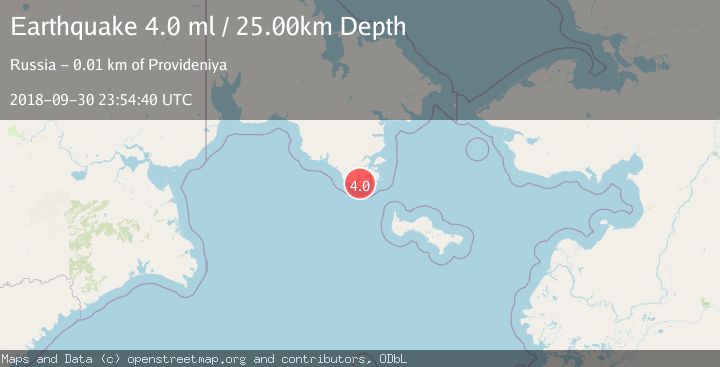 Map of NEAR S COAST OF CHUKOTKA, RUSSIA