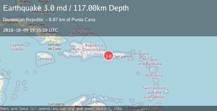 Map of MONA PASSAGE, PUERTO RICO