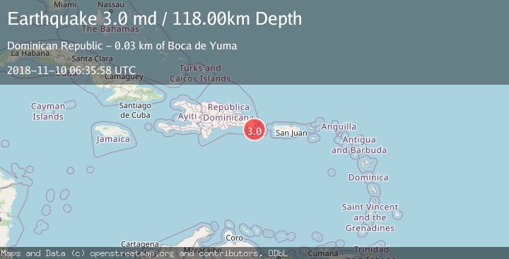 Map of MONA PASSAGE, DOMINICAN REPUBLIC