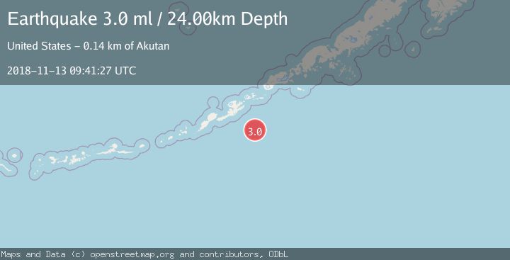 Map of SOUTH OF ALEUTIAN ISLANDS