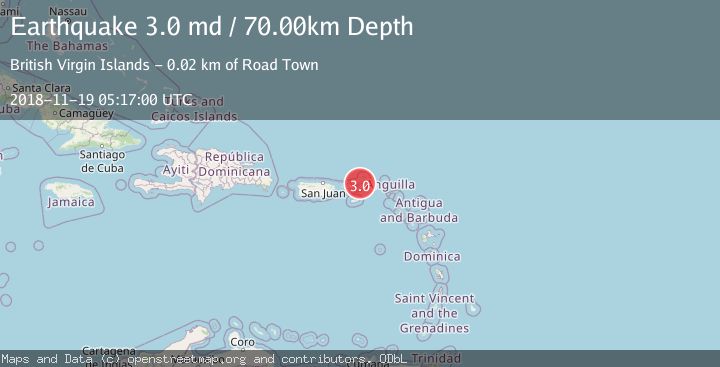 Map of VIRGIN ISLANDS REGION