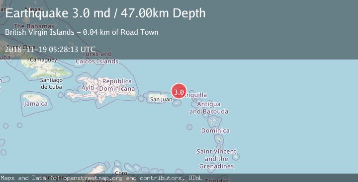 Map of VIRGIN ISLANDS REGION