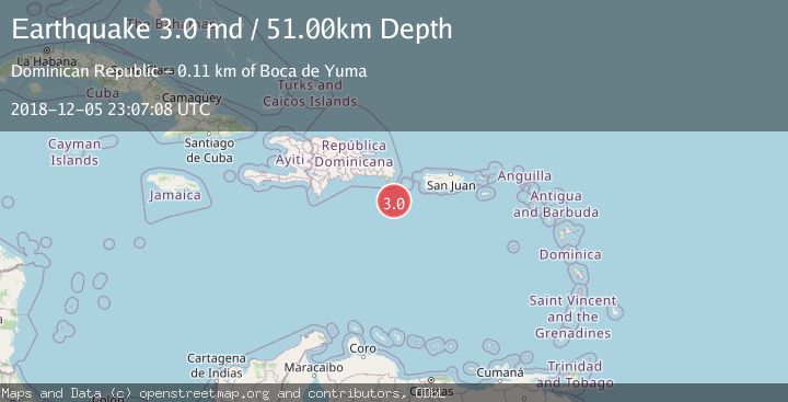 Map of DOMINICAN REPUBLIC REGION