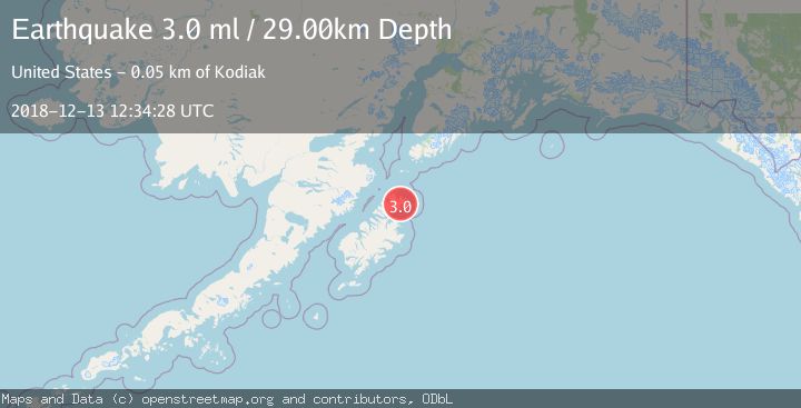 Map of KODIAK ISLAND REGION, ALASKA