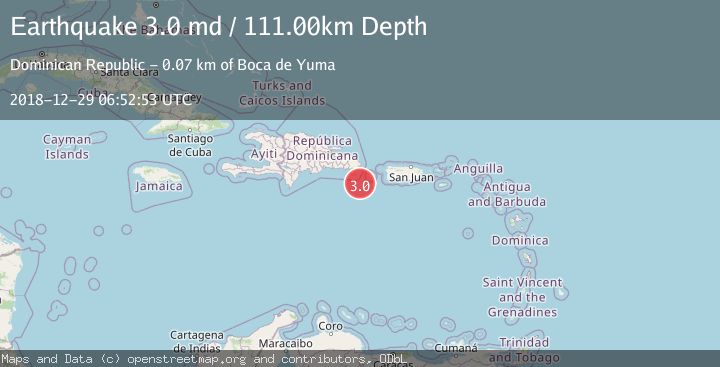 Map of DOMINICAN REPUBLIC REGION
