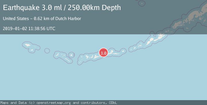 Map of ANDREANOF ISLANDS, ALEUTIAN IS.