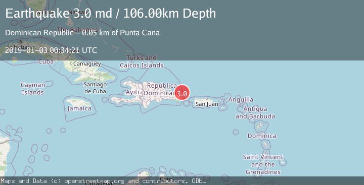Map of DOMINICAN REPUBLIC REGION