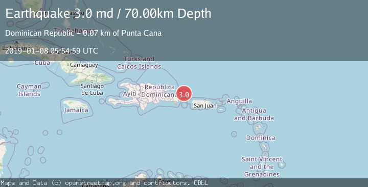 Map of DOMINICAN REPUBLIC REGION