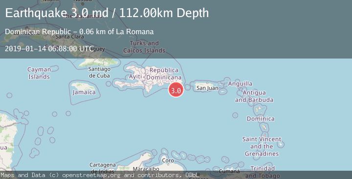 Map of DOMINICAN REPUBLIC REGION